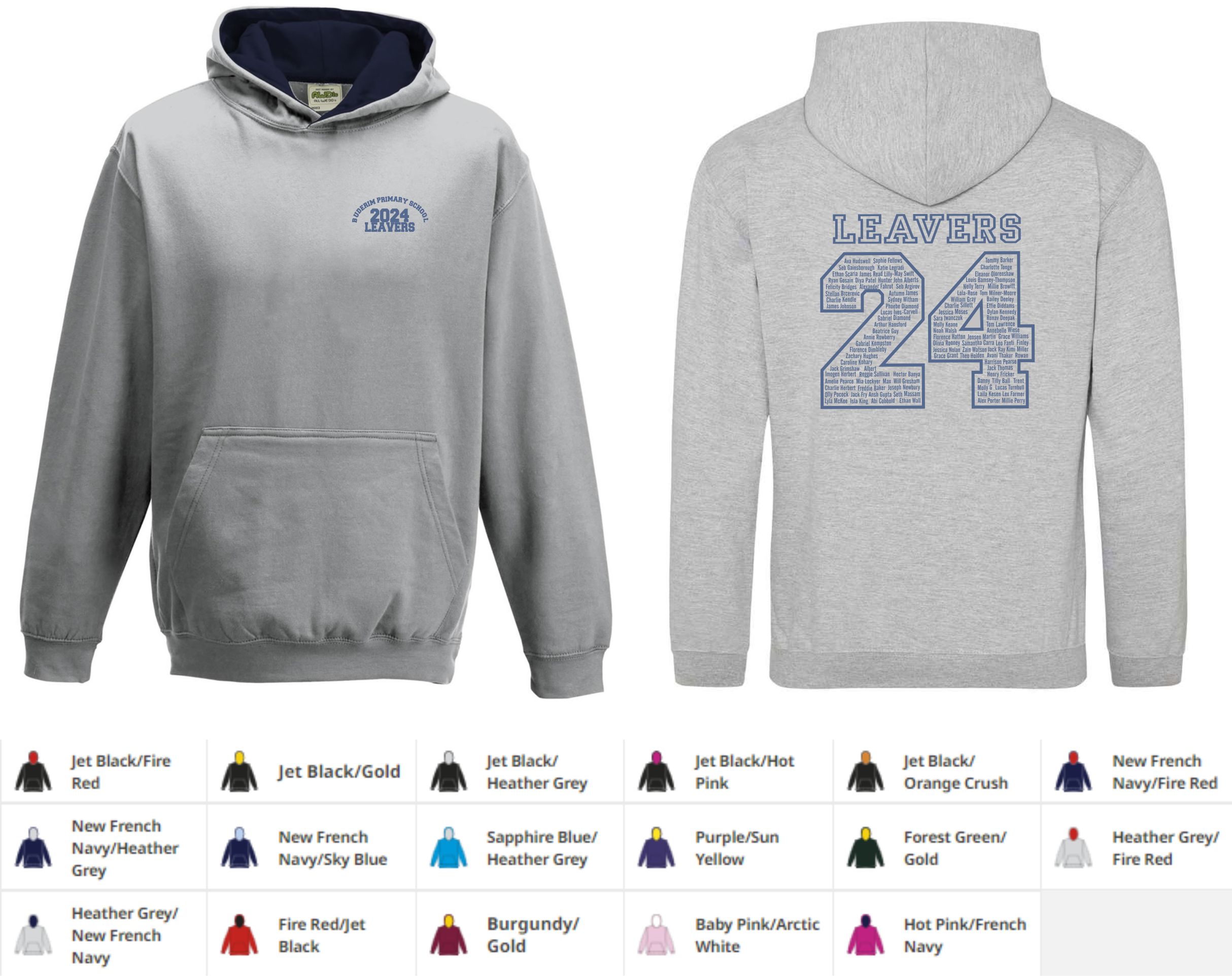 Just Hoodies JH05B Full Zip Kid's Zoodie