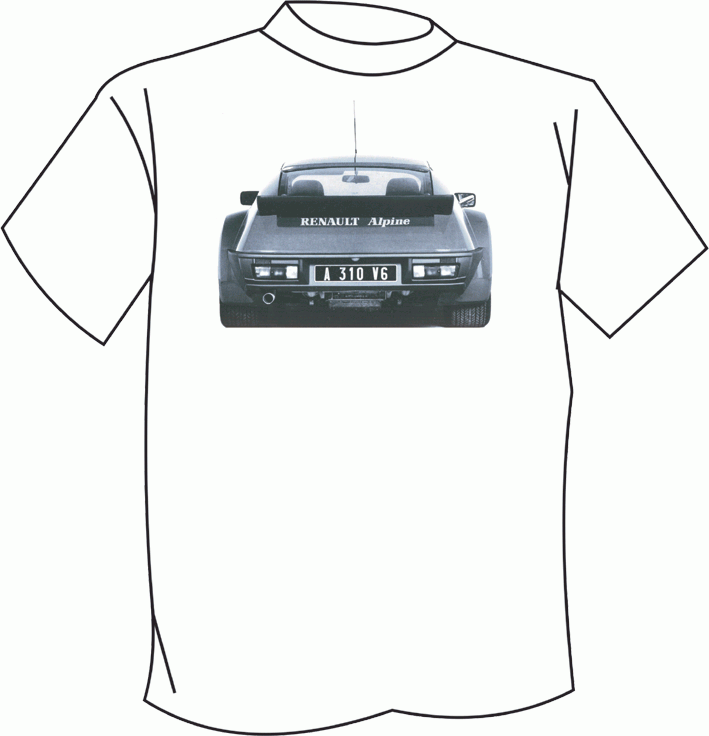Alpine A310 V6 tee shirt - Click Image to Close