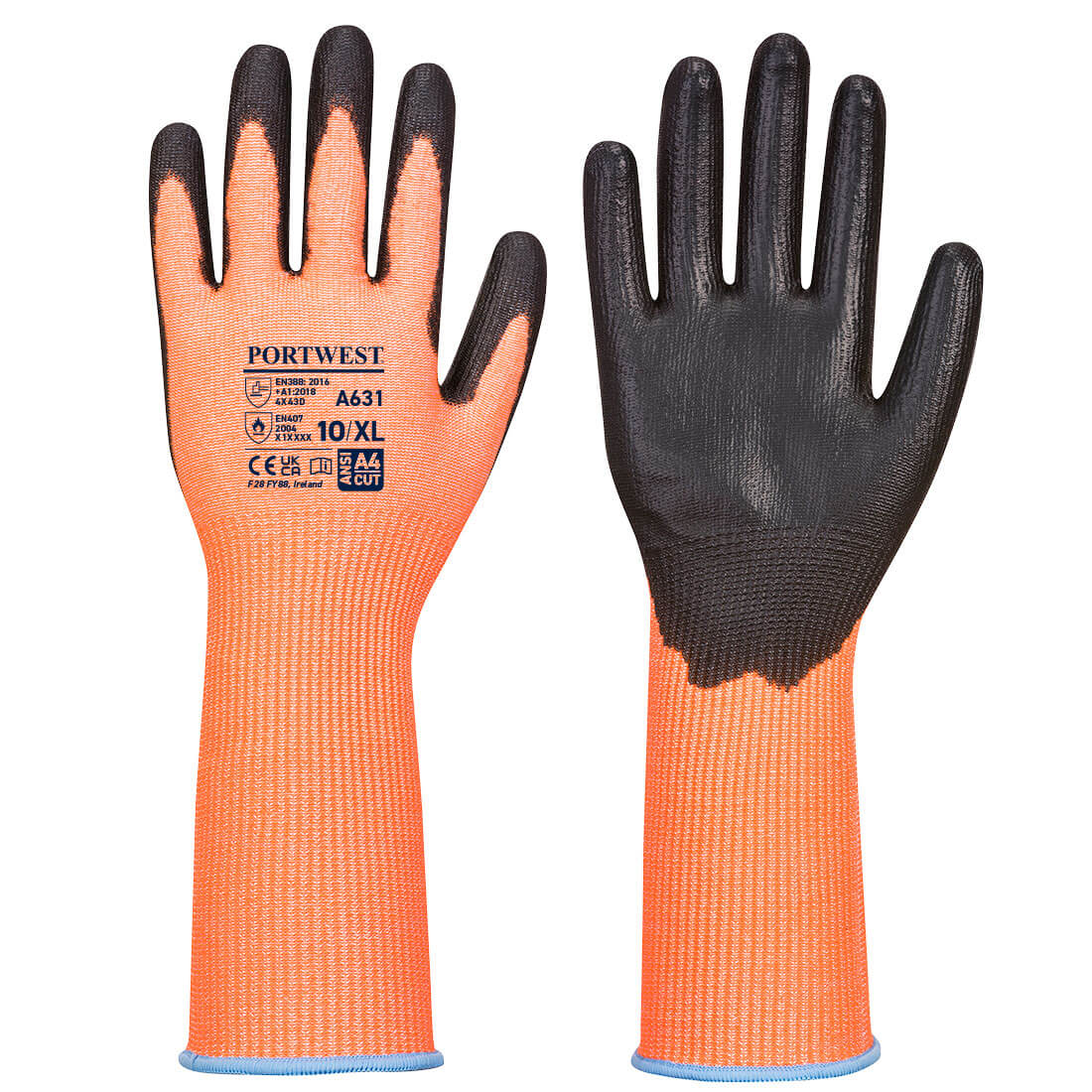 Portwest A631 - Vis-Tex Cut Glove Long Cuff  Portwest A631 - Vis-Tex Cut Glove Long Cuff