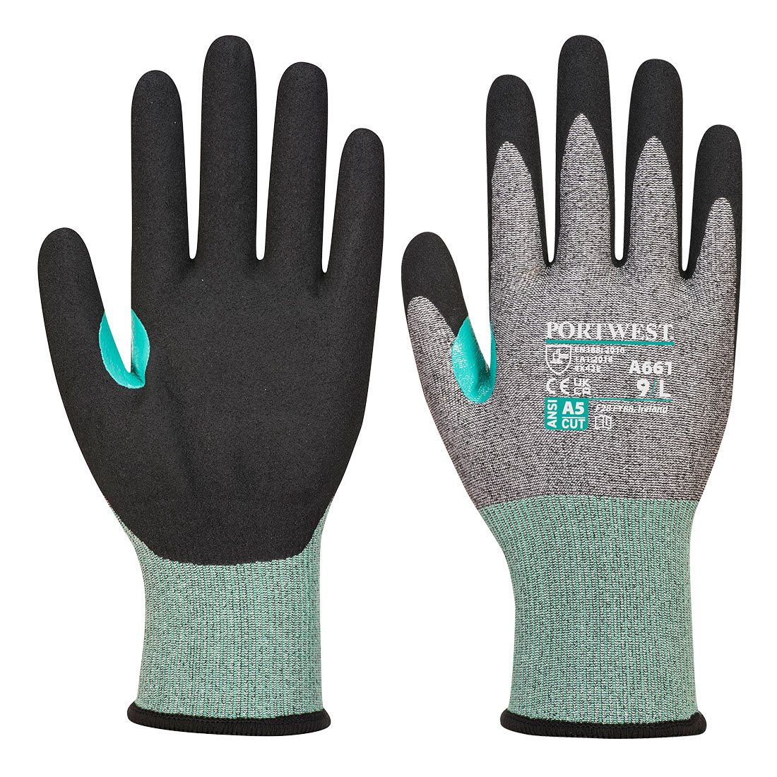 Portwest A661 - CS VHR18 Nitrile Foam Cut Glove - Click Image to Close