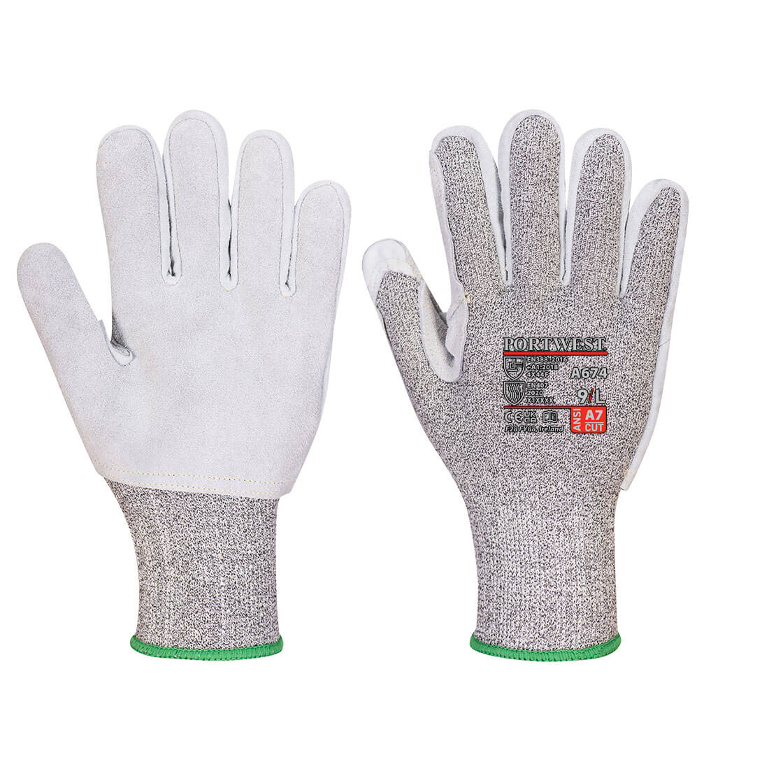 Portwest A674 - CS AHR13 Leather Cut Glove  Portwest A674 - CS AHR13 Leather Cut Glove