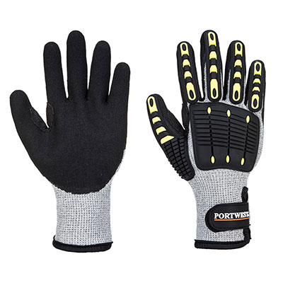 A729   Anti Impact Cut Resistant Thermal Glove  Grey/Black  A729   Anti Impact Cut Resistant Thermal Glove  Grey/Black