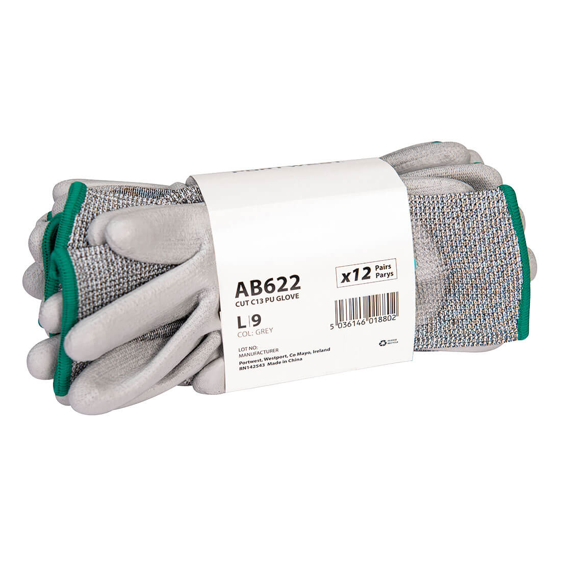 Portwest AB622 - Cut C13 PU Essential Multipack (Pk12)  Portwest AB622 - Cut C13 PU Essential Multipack (Pk12)