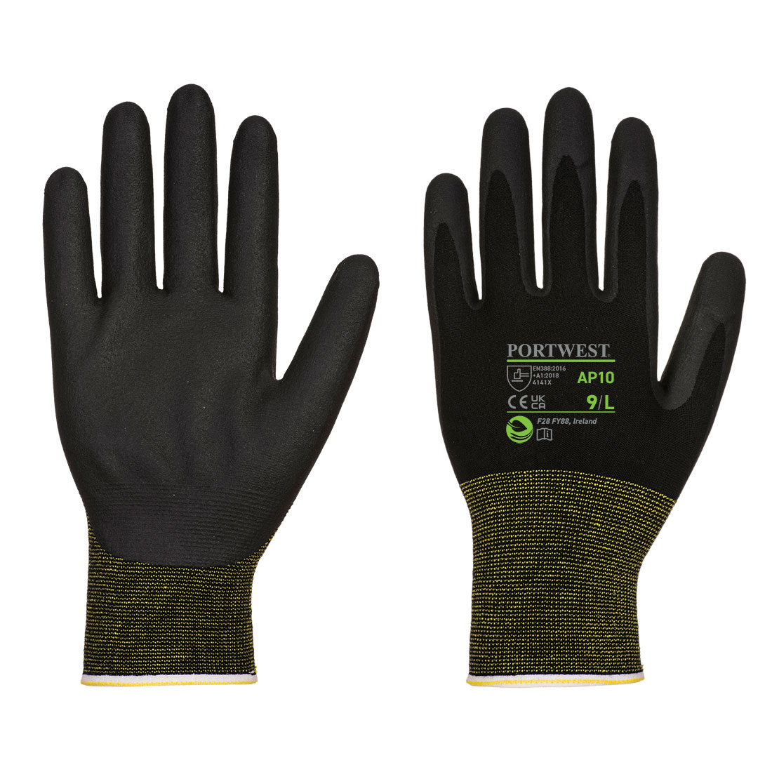 Portwest AP10 - NPR15 Foam Nitrile Bamboo Glove - 12 pack - Click Image to Close