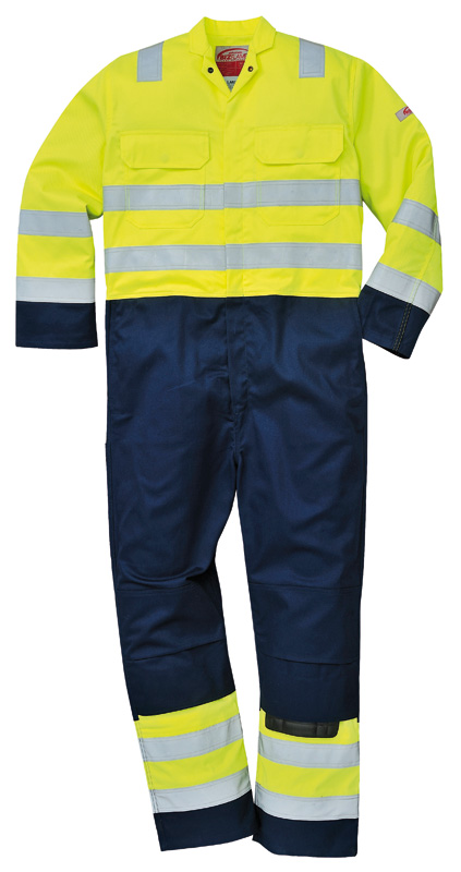 BIZ7 Hi Viz Anti-Static Bizweld Coverall  BIZ7 Hi Viz Anti-Static Bizweld Coverall