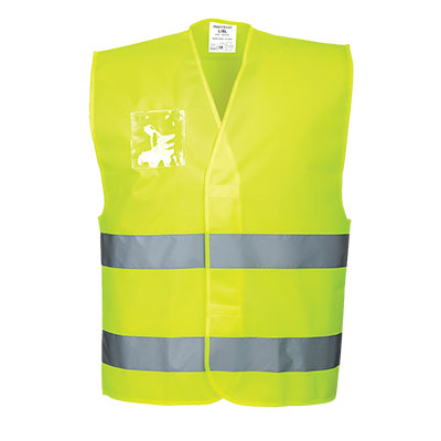 C475 Hi Vis Vest with ID Holder  C475 Hi Vis Vest with ID Holder