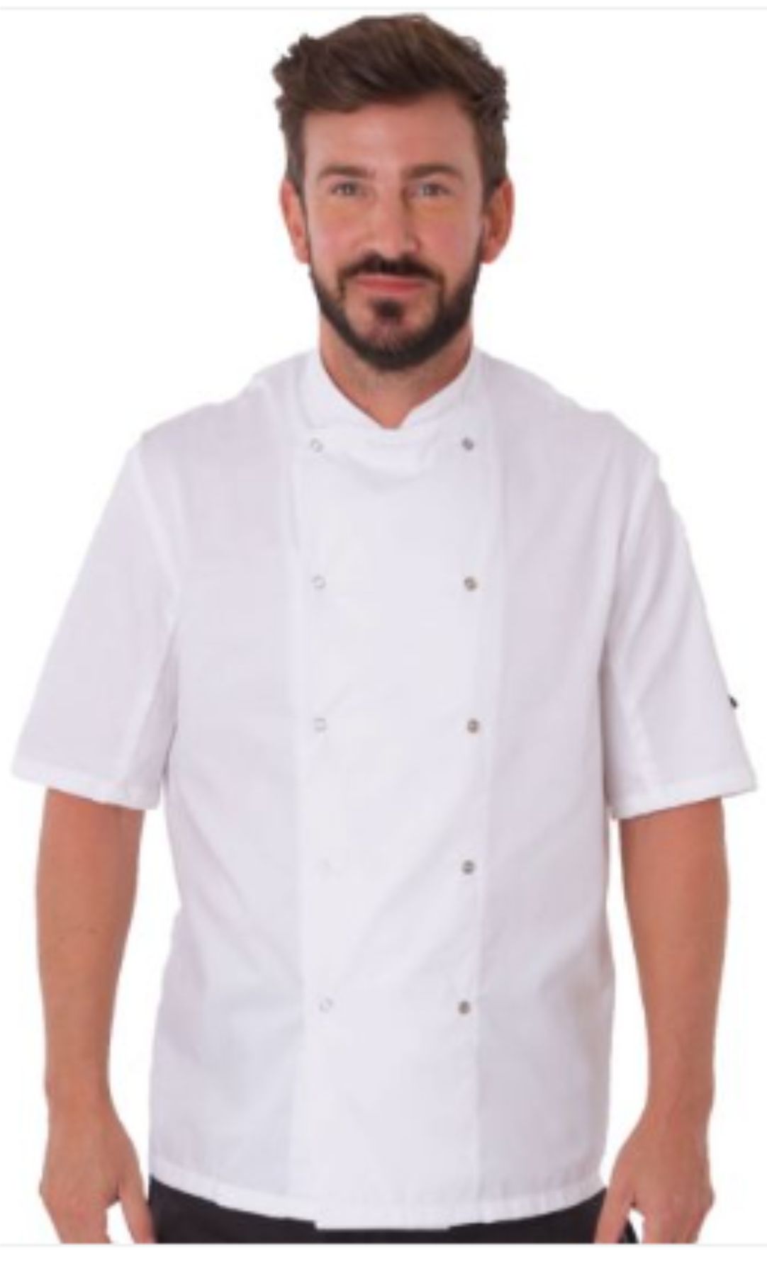 DD08S Dennys Best Selling Short Sleeve Chefs Jacket