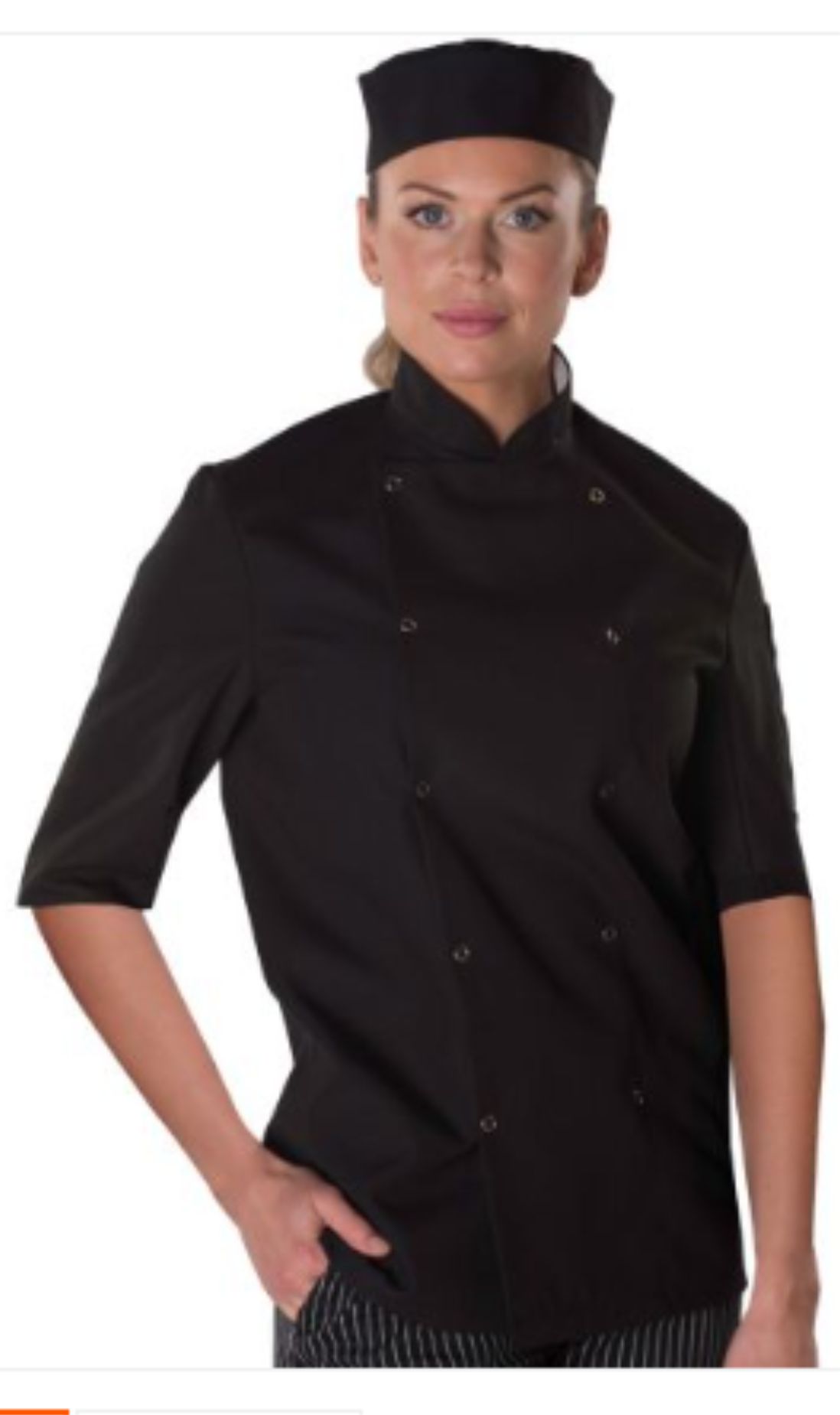 DD11S Dennys Easy-Care Short Sleeve Chefs Jacket