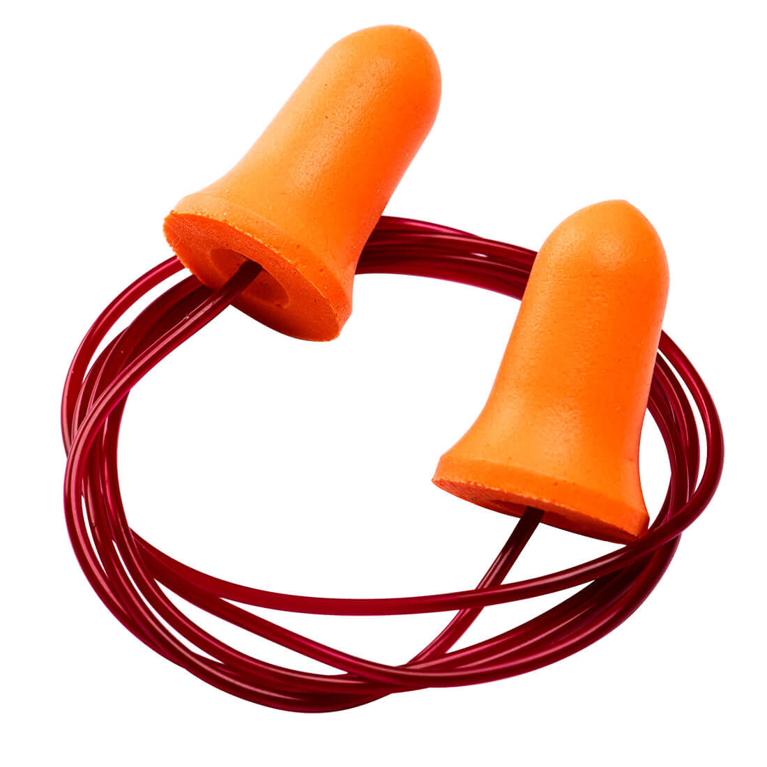 Portwest EP09 - Bell Comfort PU Foam Ear Plugs Corded (200 Pairs - Click Image to Close