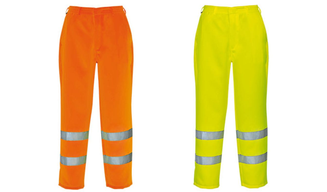 E041 Hi Vis Poly/Cotton Trousers  E041 Hi Vis Poly/Cotton Trousers