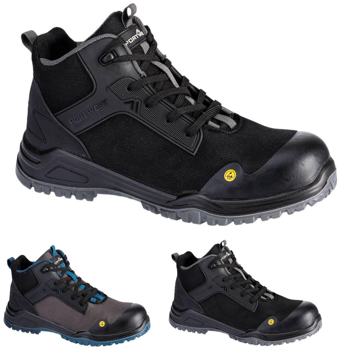 Portwest FE01 - Bevel Composite Mid Boot S3S ESD SR FO  Portwest FE01 - Bevel Composite Mid Boot S3S ESD SR FO