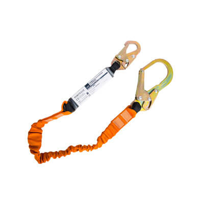 FP74 Portwest Single 14KG Lanyard with Shock Absorber  FP74 Portwest Single 14KG Lanyard with Shock Absorber