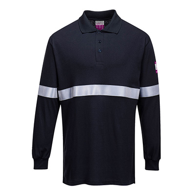 FR03 Portwest Flame Resistant Anti Static Long Sleeve Polo
