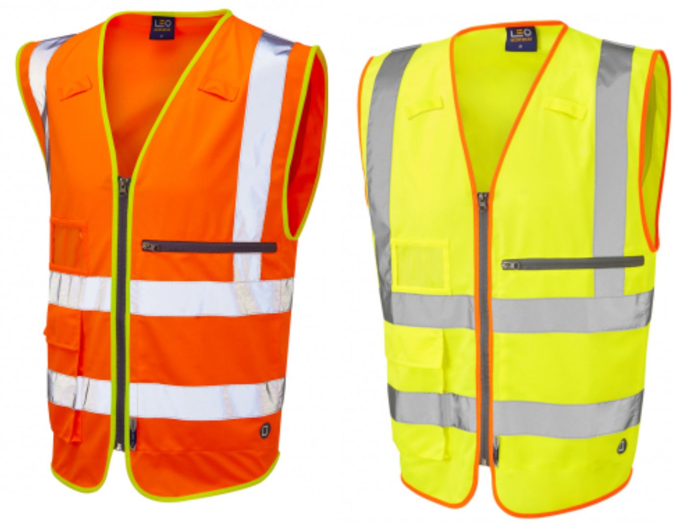 Leo FORELAND ISO 20471 Cl 2 Superior Waistcoat with Tablet Pocke  Leo FORELAND ISO 20471 Cl 2 Superior Waistcoat with Tablet Pocke