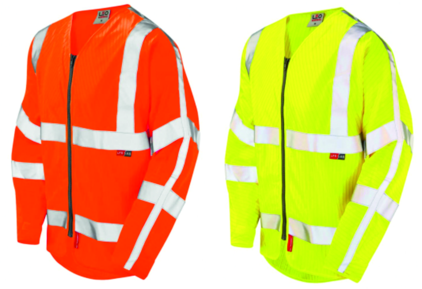 Leo Huish ISO 20471 Class 3 LFS Anti-Static Sleeved Zip Vest - Click Image to Close