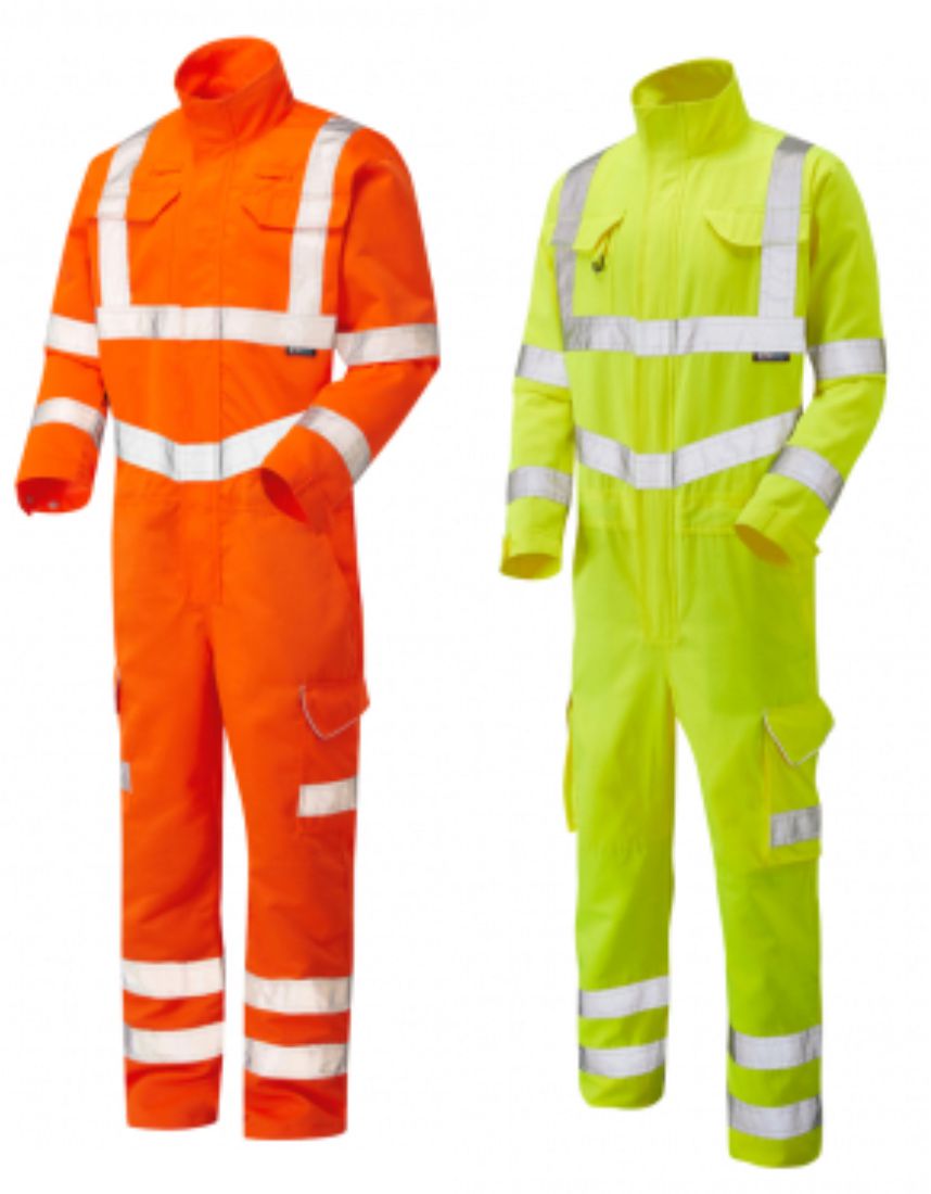 Leo Molland ISO 20471 Class 3 Poly/Cotton Coverall - Click Image to Close