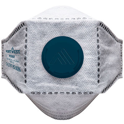 Portwest P292 - EAGLE FFP2 Valved Carbon Fold Flat Respirator (P  Portwest P292 - EAGLE FFP2 Valved Carbon Fold Flat Respirator (P