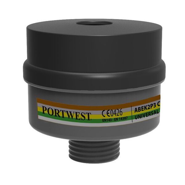 P956 Portwest A2P3 Combination Filter - Universal Thread - Click Image to Close