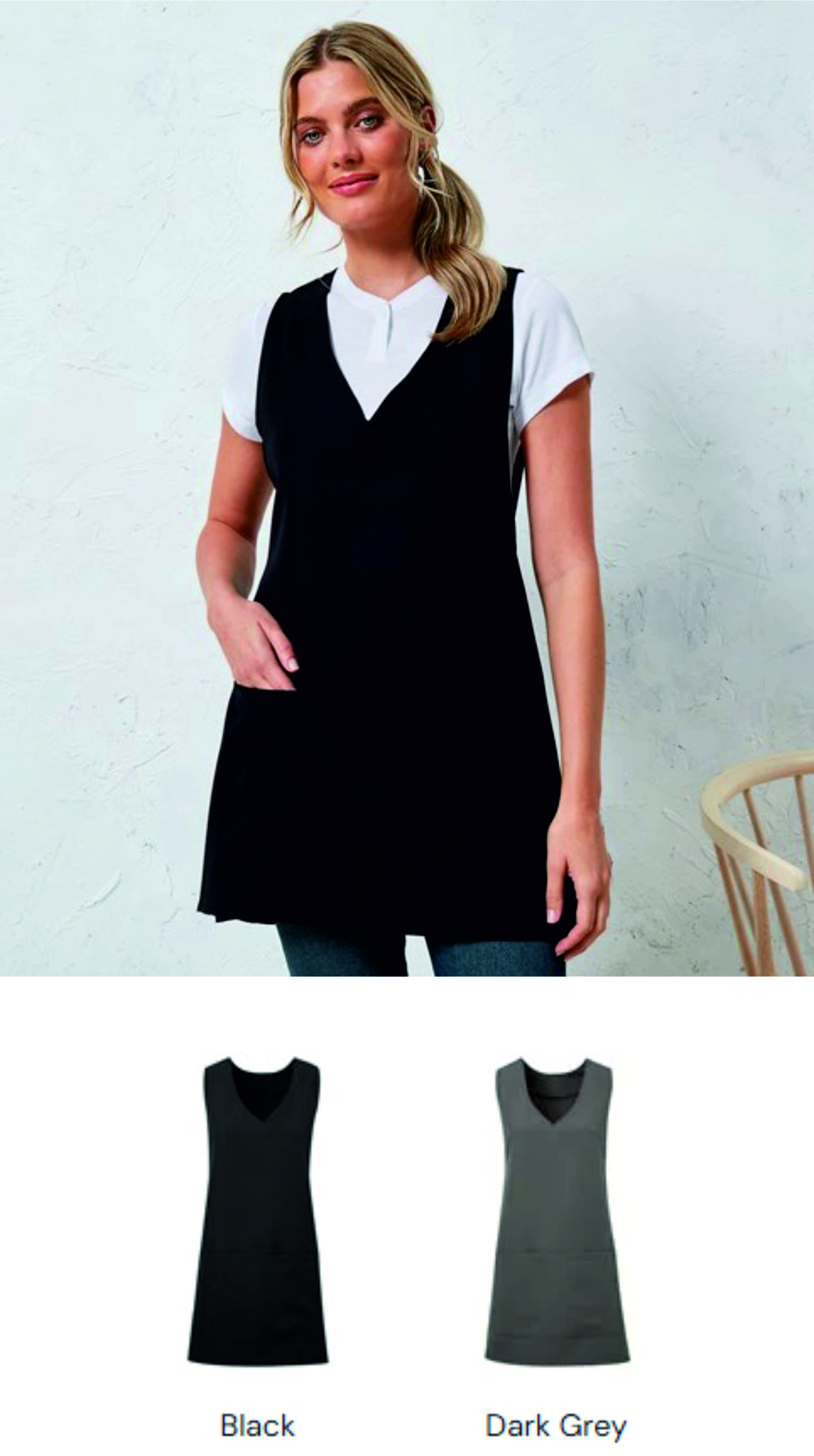 Premier PR177 Wrap Round Tunic Apron  Premier PR177 Wrap Round Tunic Apron