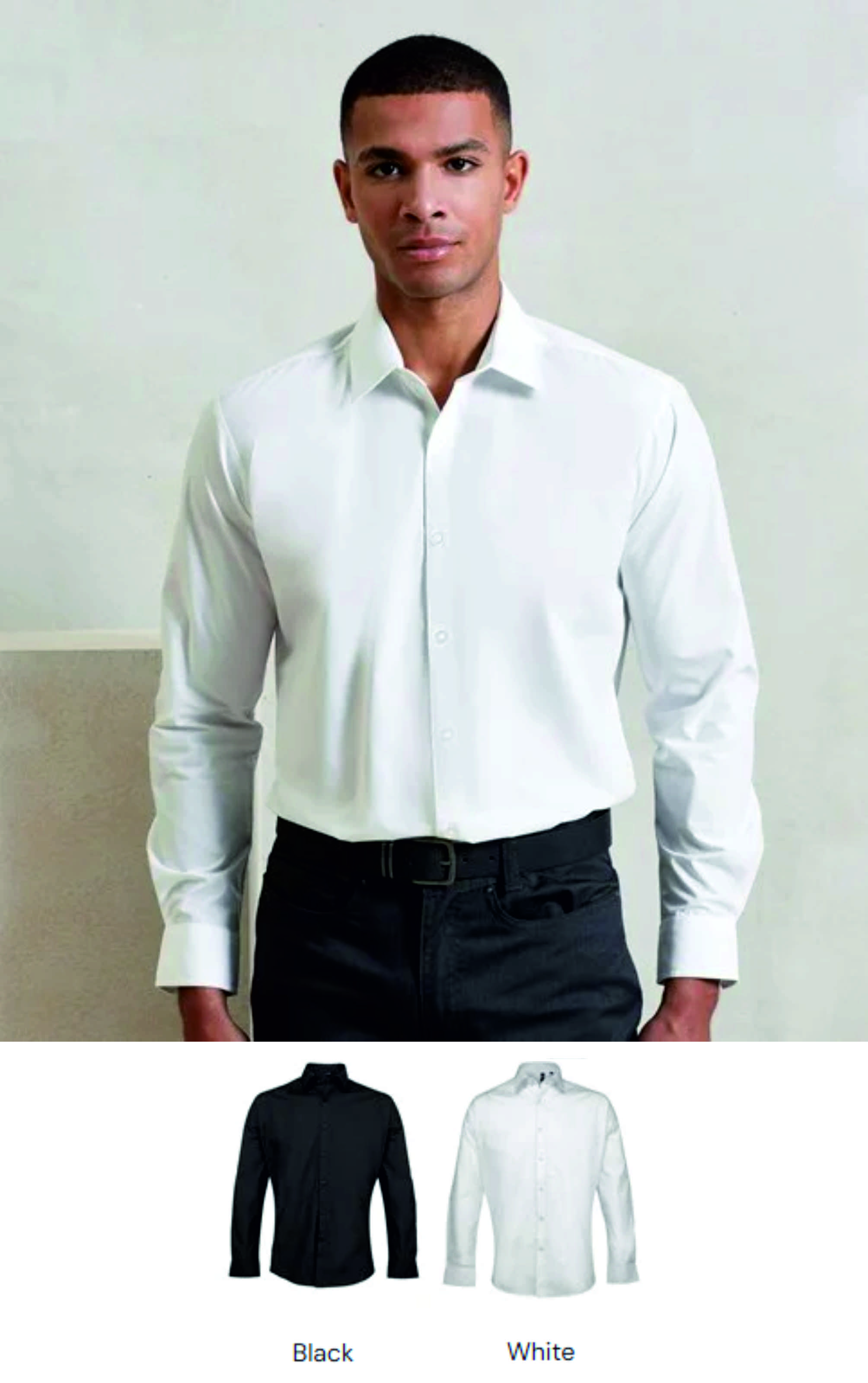 Premier PR207 Supreme Long Sleeve Poplin Shirt  Premier PR207 Supreme Long Sleeve Poplin Shirt