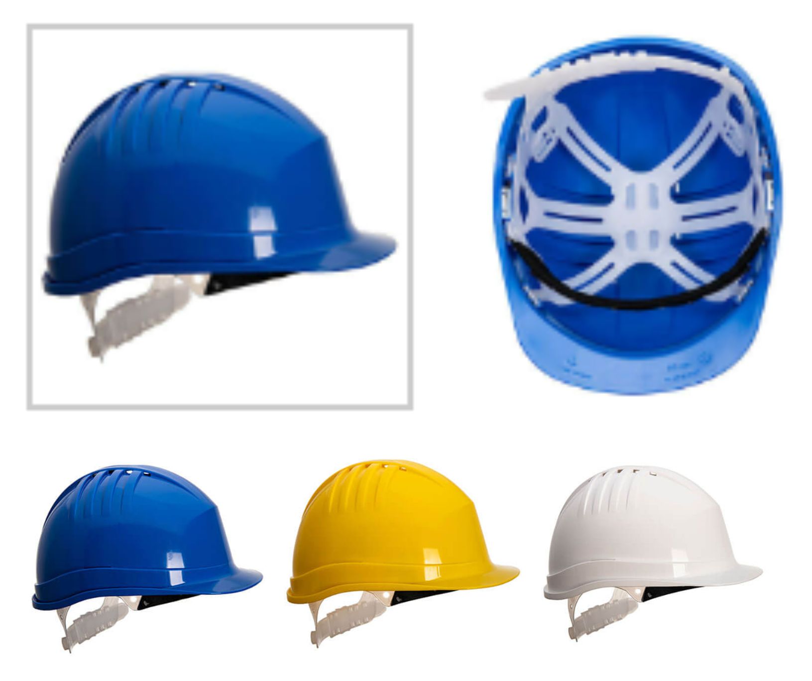 Portwest PS60 - Expertline Safety Helmet (Slip Ratchet) - Click Image to Close