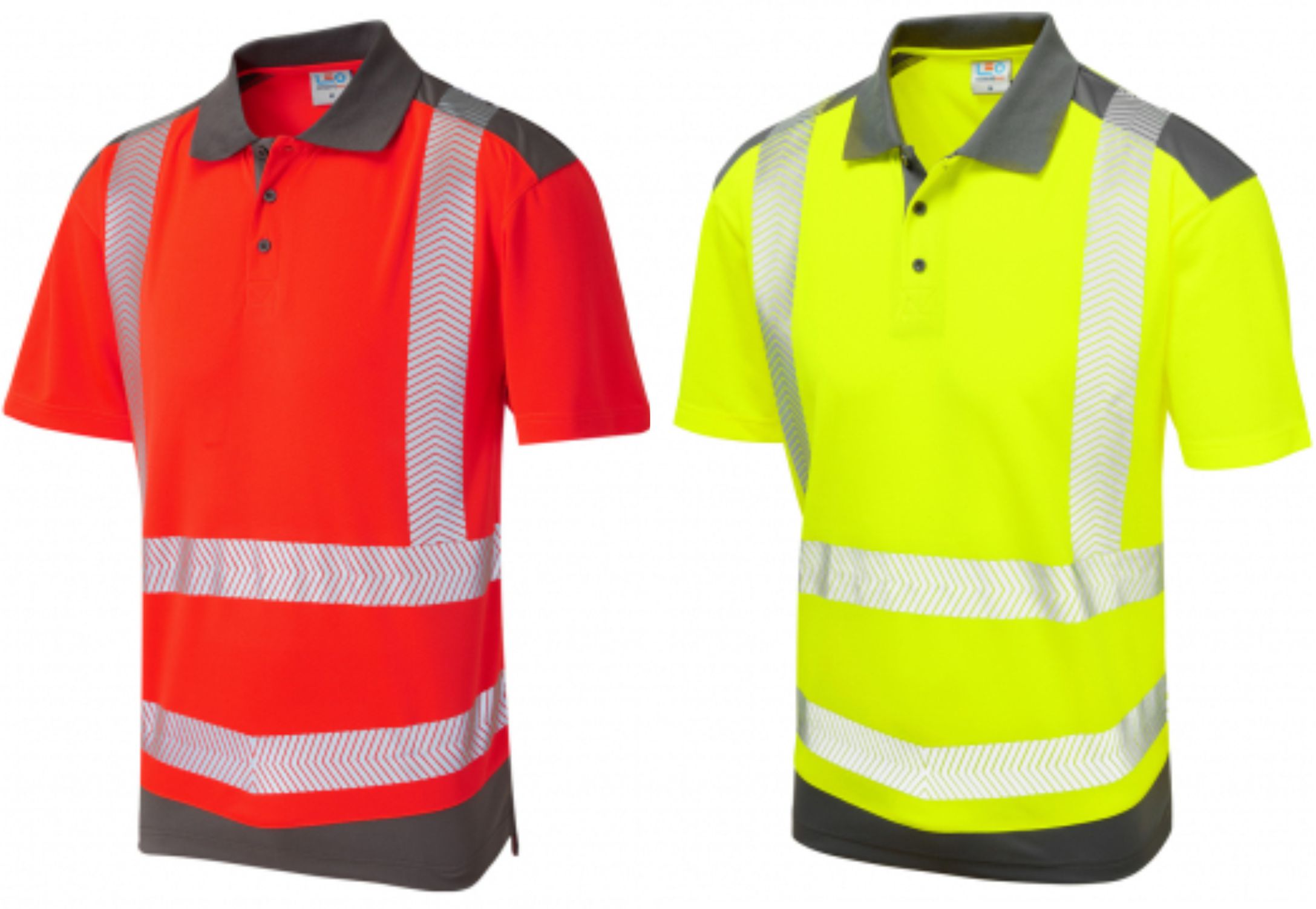 Leo Peppercombe ISO 20471 Class 2 Coolviz Plus Polo Shirt  Leo Peppercombe ISO 20471 Class 2 Coolviz Plus Polo Shirt
