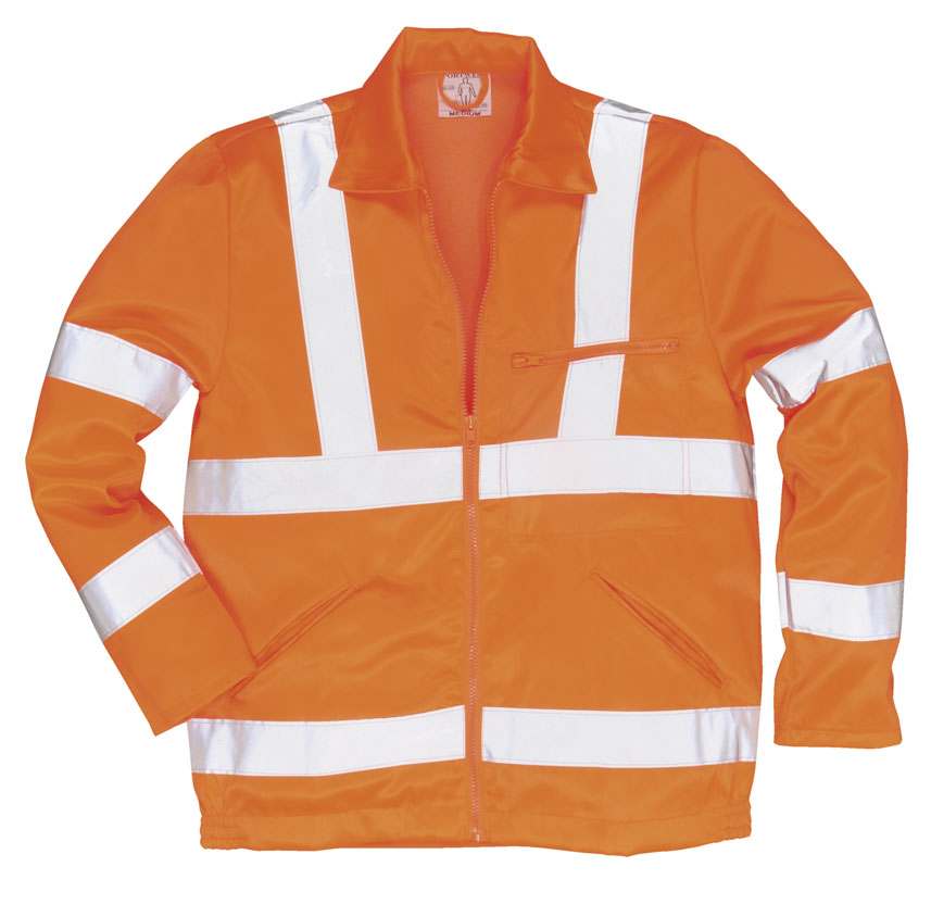 RT40 Hi Vis Poly/Cotton Jacket GO/RT  RT40 Hi Vis Poly/Cotton Jacket GO/RT