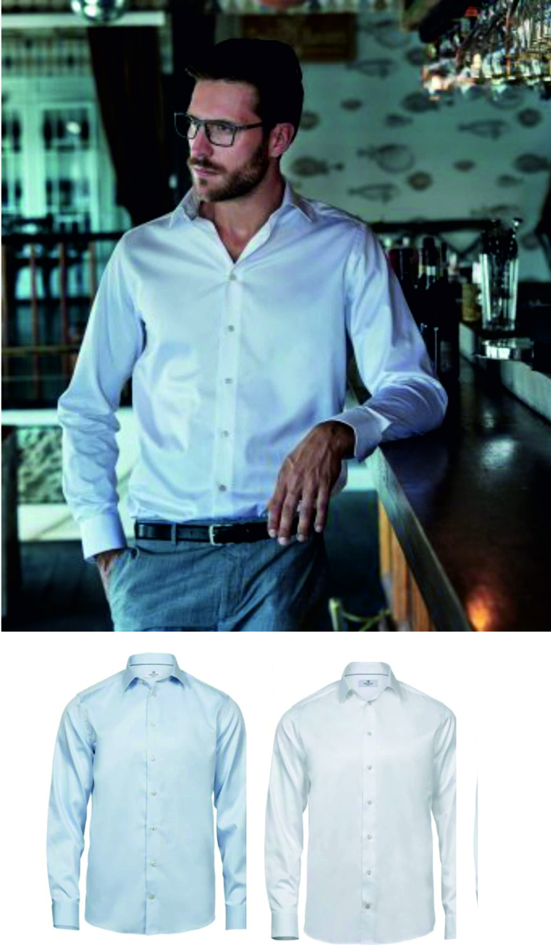 Tee Jays T4020 Luxury Comfort Fit Long Sleeve Oxford Shirt - Click Image to Close