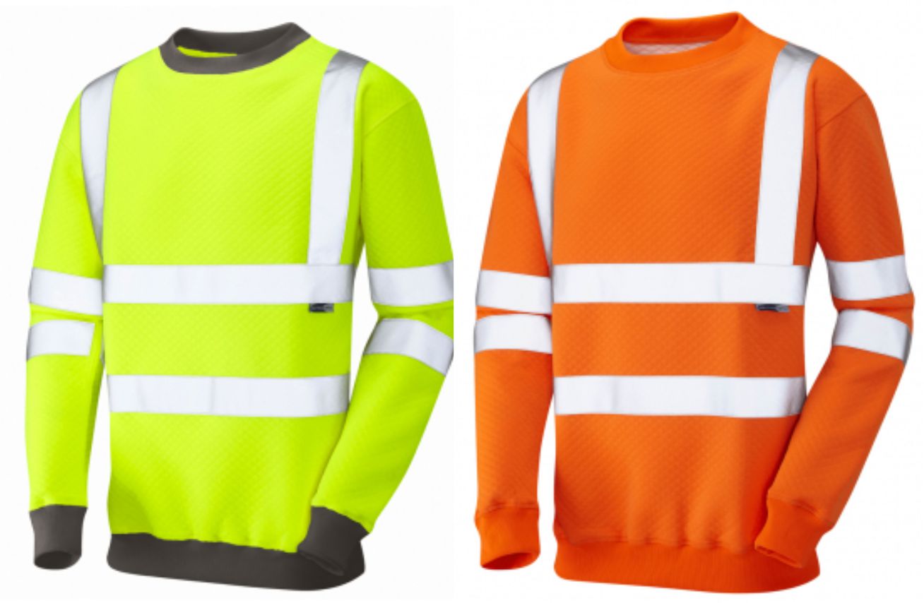 Leo Winkleigh ISO 20471 Class 3 Crew Neck Sweatshirt  Leo Winkleigh ISO 20471 Class 3 Crew Neck Sweatshirt