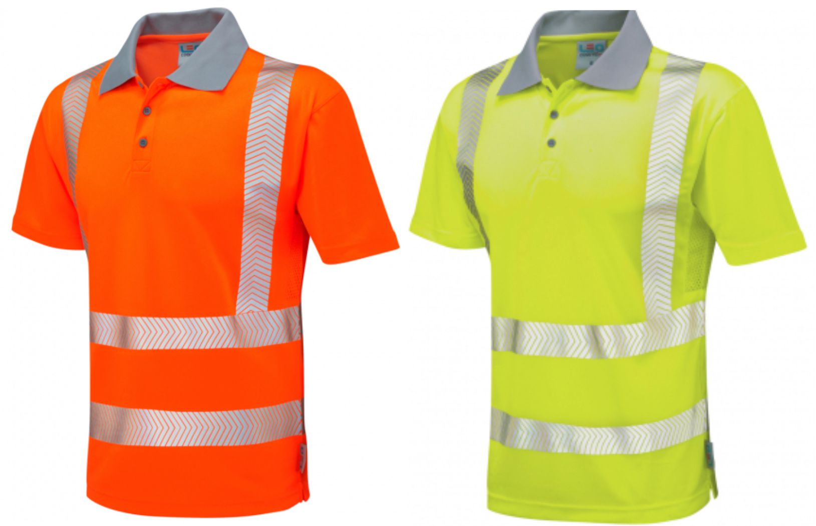 Leo Woolacombe ISO 20471 Class 2 Coolviz Plus Polo Shirt   Leo Woolacombe ISO 20471 Class 2 Coolviz Plus Polo Shirt
