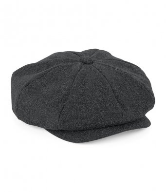 Beechfield BB629 Melton Wool Baker Boy Cap  Beechfield BB629 Melton Wool Baker Boy Cap