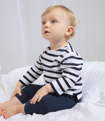 Baby Bugz BZ52 Baby Breton Long Sleeve T-Shirt  Baby Bugz BZ52 Baby Breton Long Sleeve T-Shirt