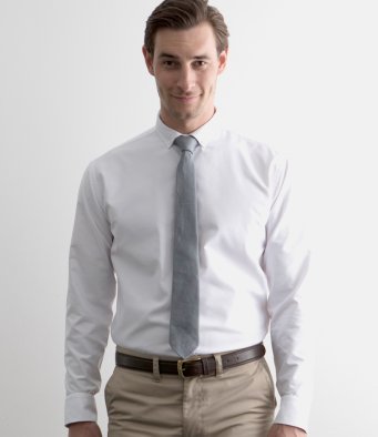 Henbury H512R Modern Long Sleeve Regular Fit Oxford Shirt