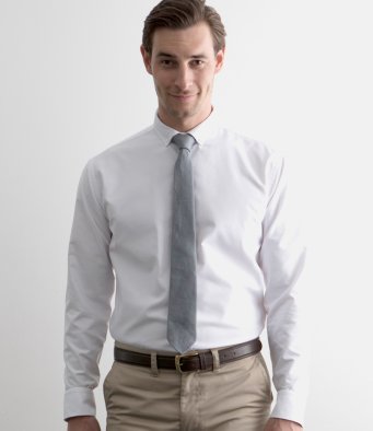 Henbury H512R Modern Long Sleeve Regular Fit Oxford Shirt  Henbury H512R Modern Long Sleeve Regular Fit Oxford Shirt