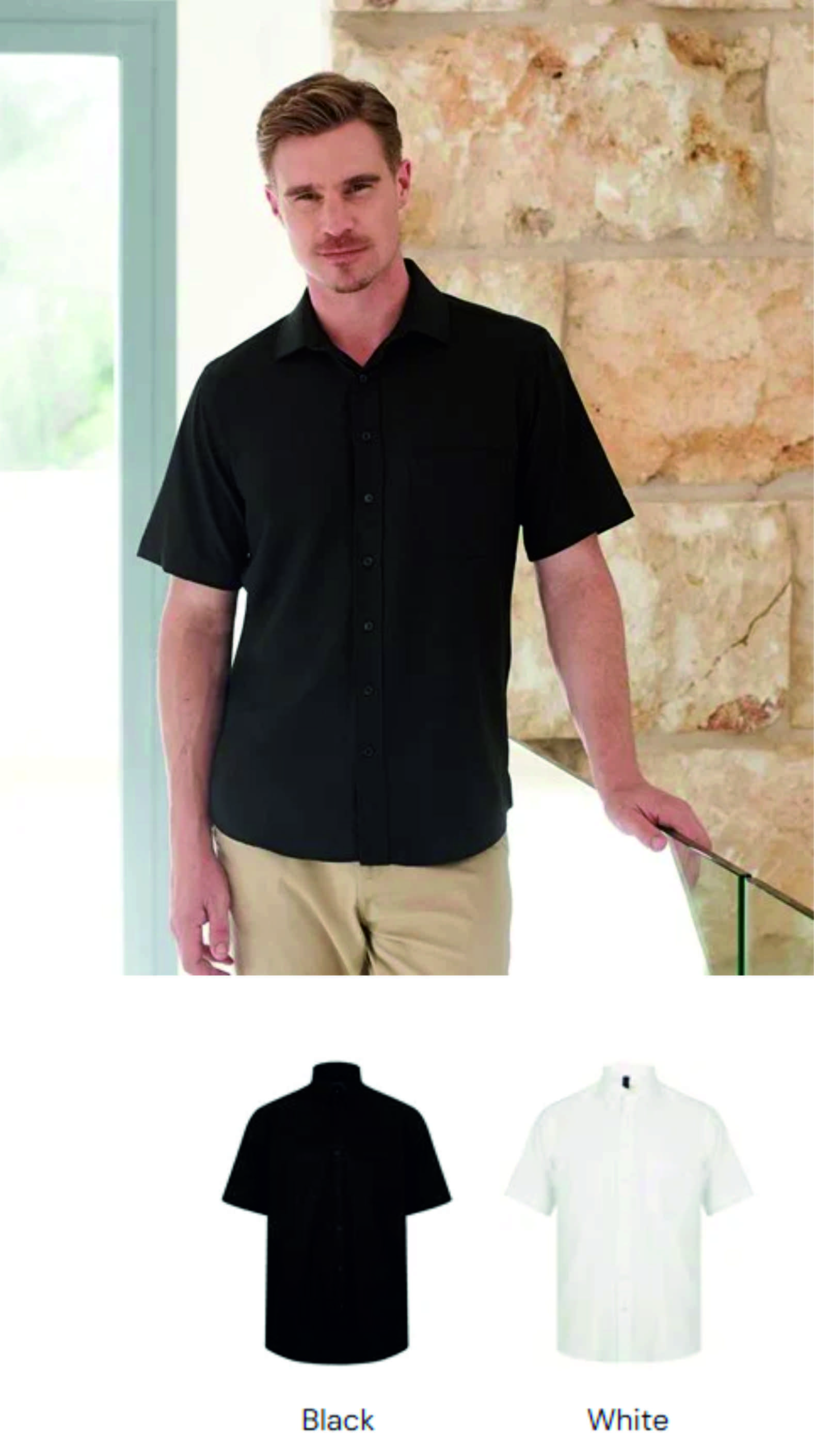 Henbury H595 Short Sleeve Wicking Shirt  Henbury H595 Short Sleeve Wicking Shirt