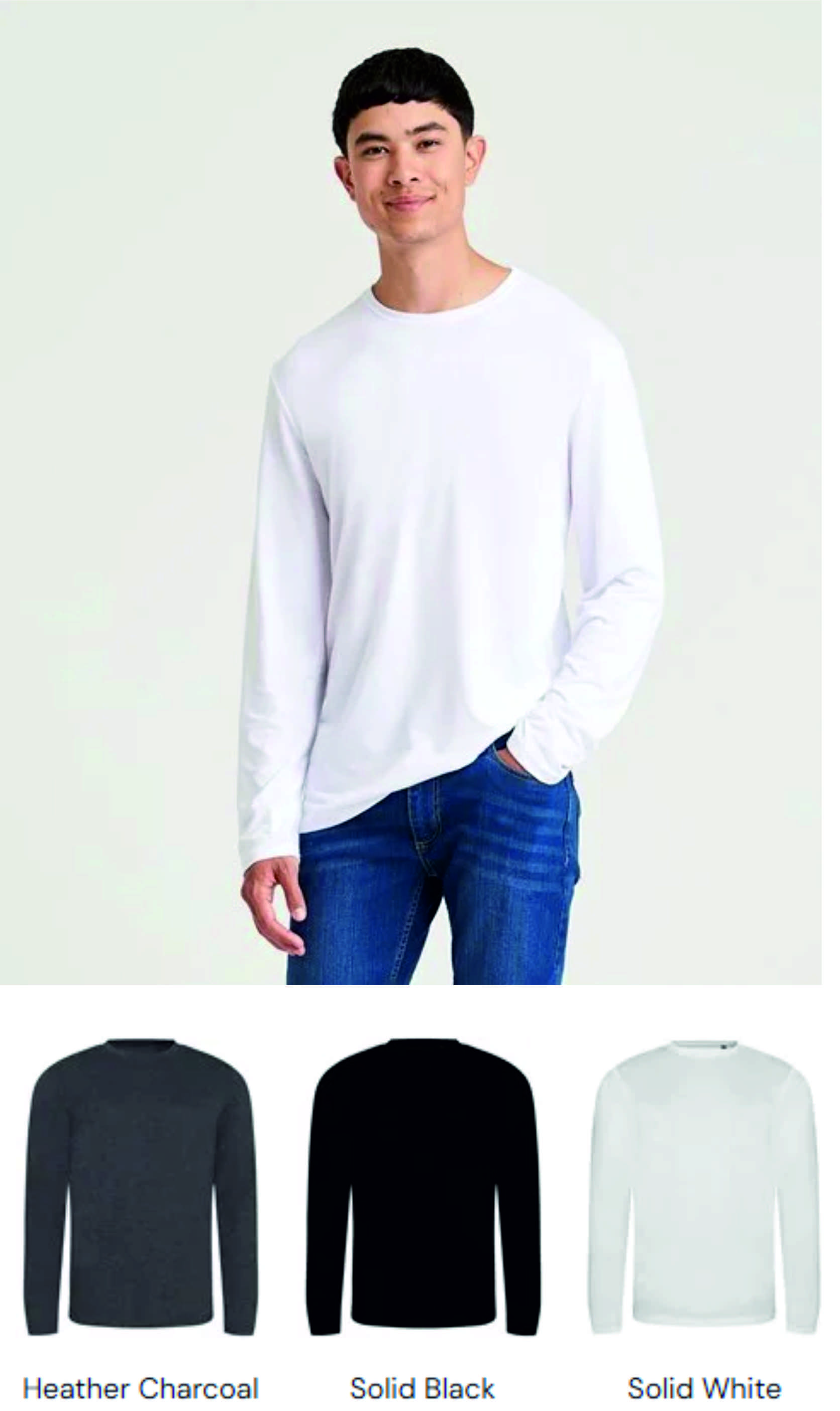 JT002 AWD Long Sleeve Tri-Blend T-Shirt  JT002 AWD Long Sleeve Tri-Blend T-Shirt