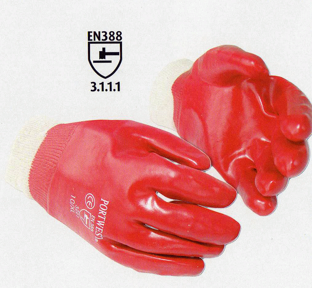 A400 PVC Knitwrist glove - Click Image to Close