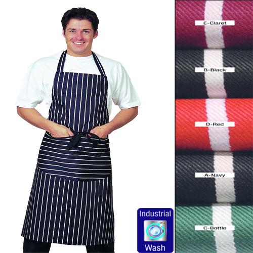 DP13 Fast Dyed Print Bib Apron - Click Image to Close