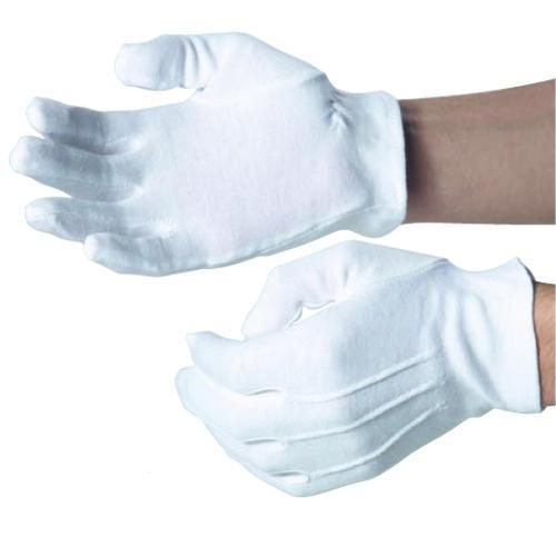 DW35A Elastic cuff Cotton Gloves - Click Image to Close