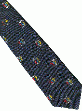 Woven Motif Polyester Ties - Click Image to Close