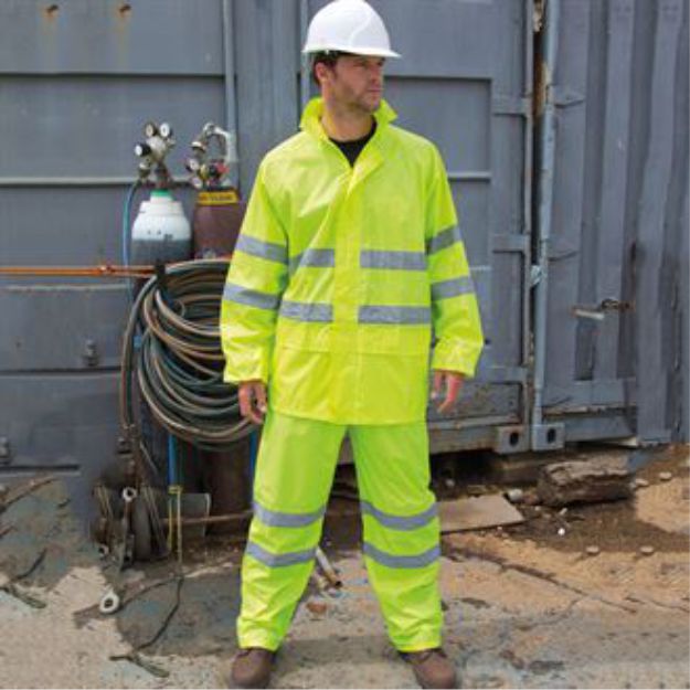 Result RS216 Hi Vis Waterproof Suit  Result RS216 Hi Vis Waterproof Suit