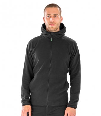 Result RS906 Genuine Recycled Hooded Micro Fleece Jacket - Click Image to Close