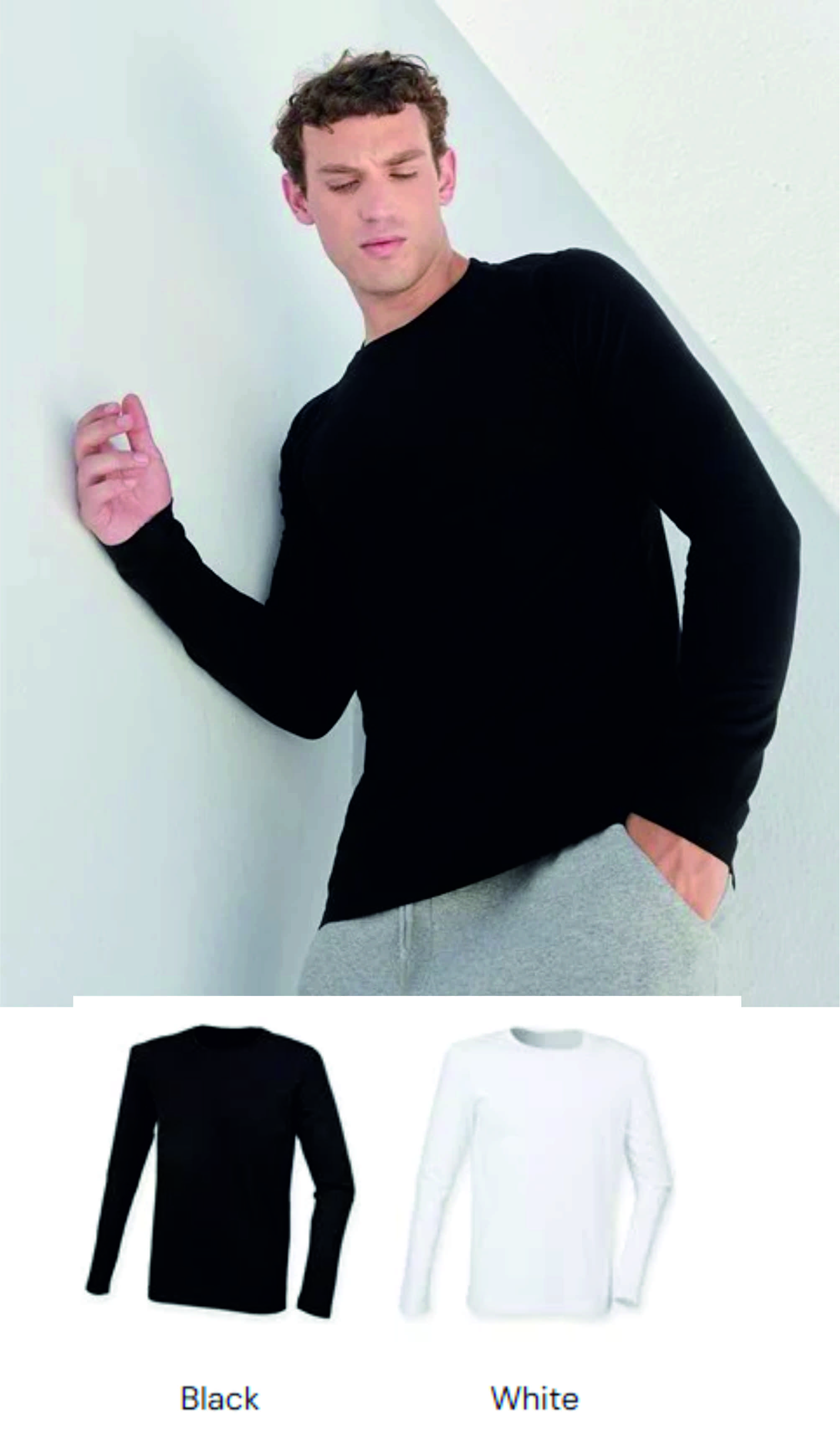 SF124 SF Men Feel Good Long Sleeve Tee Shirt  SF124 SF Men Feel Good Long Sleeve Tee Shirt