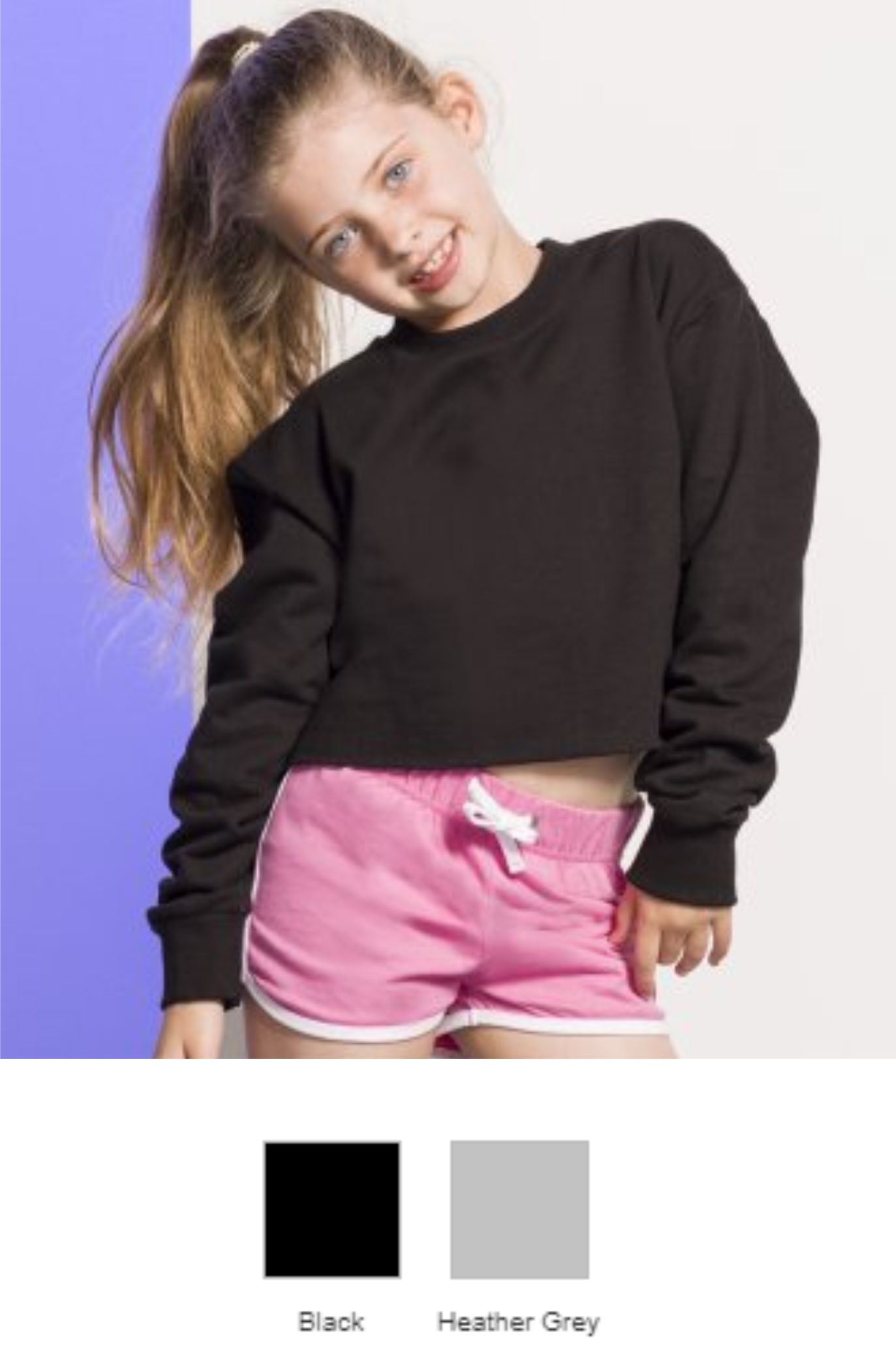 SF Minni SM515 Kids Cropped Slounge Sweatshirt