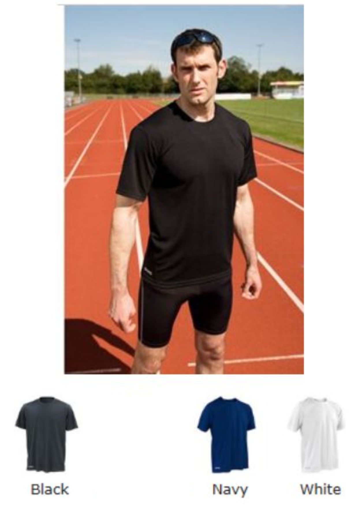 Spiro SR253M Dry Quick Short Sleeve Tee Shirt