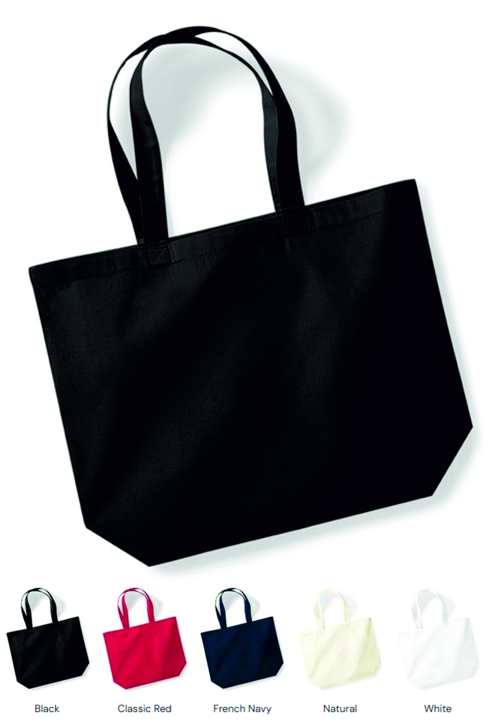 W265 Westford Mill Organic Premium Cotton Maxi Tote Bag  W265 Westford Mill Organic Premium Cotton Maxi Tote Bag