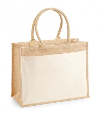 W427 Westford Mill Pocket Jute Shopper  W427 Westford Mill Pocket Jute Shopper
