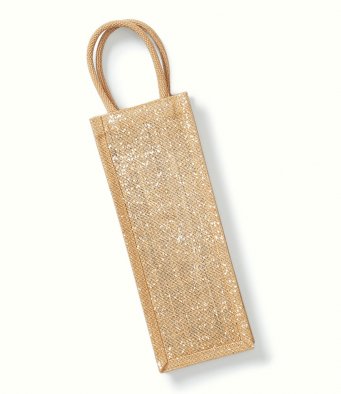 Westford Mill W433 Shimmer Jute Bottle Bag  Westford Mill W433 Shimmer Jute Bottle Bag