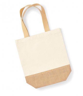 Westford Mill W450 Jute Base Canvas Shopper - Click Image to Close